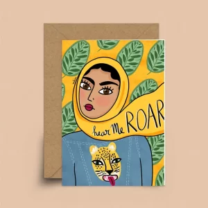 Hear me roar - postkort | Sakina Saïdi