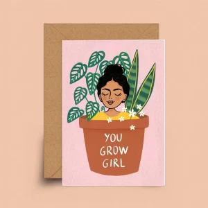 You grow girl - postkort | Sakina Saïdi