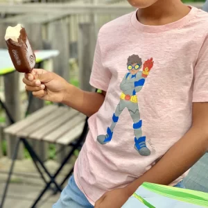 T-skjorte med superhelten Zion