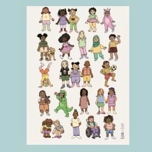 Plakat glade barn! A4